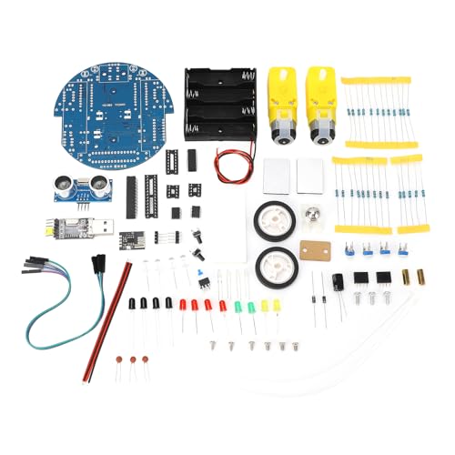 Mavaol DIY Roboterauto-Kit, programmierbares Smart Car mit Bluetooth-Steuerung, Hindernisvermeidung, LED-Leuchten, für Kinder und Anfänger, die Elektronik und Codierung Lernen von Mavaol