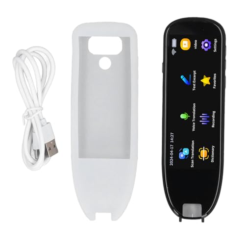 Mavaol Instant Translation Scanner Pen, 112 Sprachen online, 13 Sprachen offline, LCD-Bildschirm, schneller Scan, wiederaufladbar, für Reisen und Lernen von Mavaol