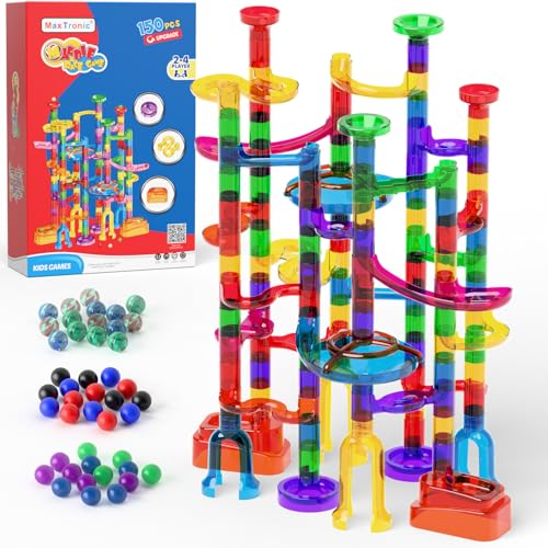 Murmelbahn Logikspiele Mehrfarbige kugelbahn 150 Stück transparent Bahnelementen und murmeln STEM Marble Rush Doppelspiel Spielzeug Geschenk für Kinder Jungen Mädchen ab 3-12 Jahre Murmelbahn Logikspiele Mehrfarbige kugelbahn 150 Stück transparent Bahnelementen und murmeln STEM Marble Rush Doppelspiel Spielzeug Geschenk für Kinder Jungen Mädchen ab 3-12 Jahre von MaxTronic