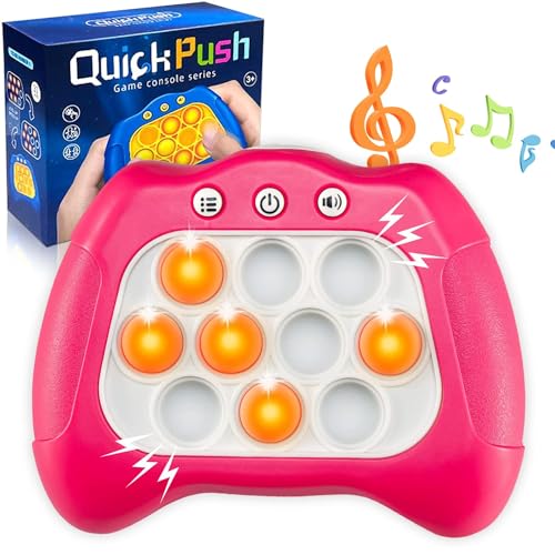 Maxee Quick Push Spiel, Pop It Fidget Elektronisches Sensorspiel, Bubble Sensory Squeeze Toys, Push Bubble Fidget, Squeeze Toys, Dekompressions Spielzeug Machine Geschenk für Kinder von Maxee