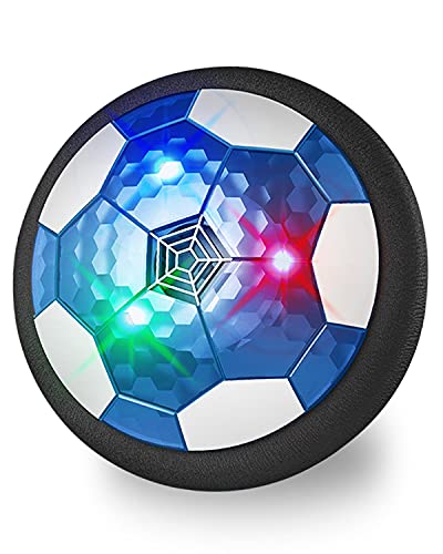 Maxesla Air Power Fußball Kinderspielzeug, Wiederaufladbar Hover Soccer Ball Fussball mit LED-Licht Schaum Stoßstangen Geschenke, Indoor Outdoor Kinder Air Soccer Spiel von Maxesla