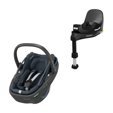 MAXI COSI Babyschale Coral 360 Essential Graphite und Basisstation FamilyFix 360 Pro von Maxi Cosi