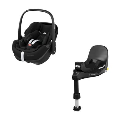 MAXI COSI Babyschale Pebble 360 Pro Essential Black inkl. Base Family Fix 360 Pro von Maxi Cosi