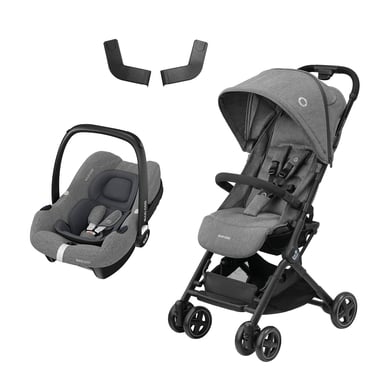 MAXI COSI Buggy Lara² Select Grey inkl. Babyschale CabrioFix i-Size Select Grey + Adapter von Maxi Cosi