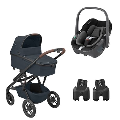 MAXI COSI Kombikinderwagen Lila XP Plus 3 in 1 Set Essential Graphite mit Babyschale Pebble 360 Essential Black von Maxi Cosi