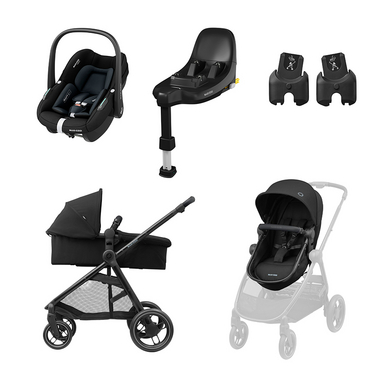 MAXI COSI Kombikinderwagen Zelia 3 und Babyschale Pebble S inklusive Basisstaion Family Fix S und Adapter von Maxi Cosi