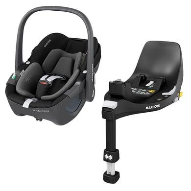 MAXI COSI Set Babyschale Pebble 360 Essential Black plus Basisstation FamilyFix 360 von Maxi Cosi