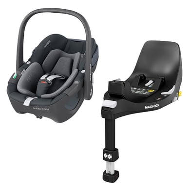 MAXI COSI Set Babyschale Pebble 360 Essential Graphite plus Basisstation FamilyFix 360 von Maxi Cosi