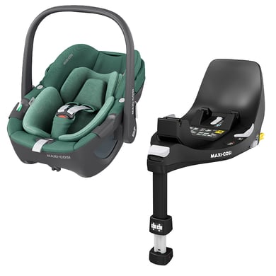 MAXI COSI Set Babyschale Pebble 360 Essential Green plus Basisstation FamilyFix 360 von Maxi Cosi