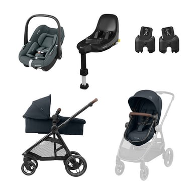 Maxi Cosi Kombikinderwagen Zalia 3 und Babyschale Pebble S inklusive Basisstation FamilyFix S und Adapter von Maxi Cosi