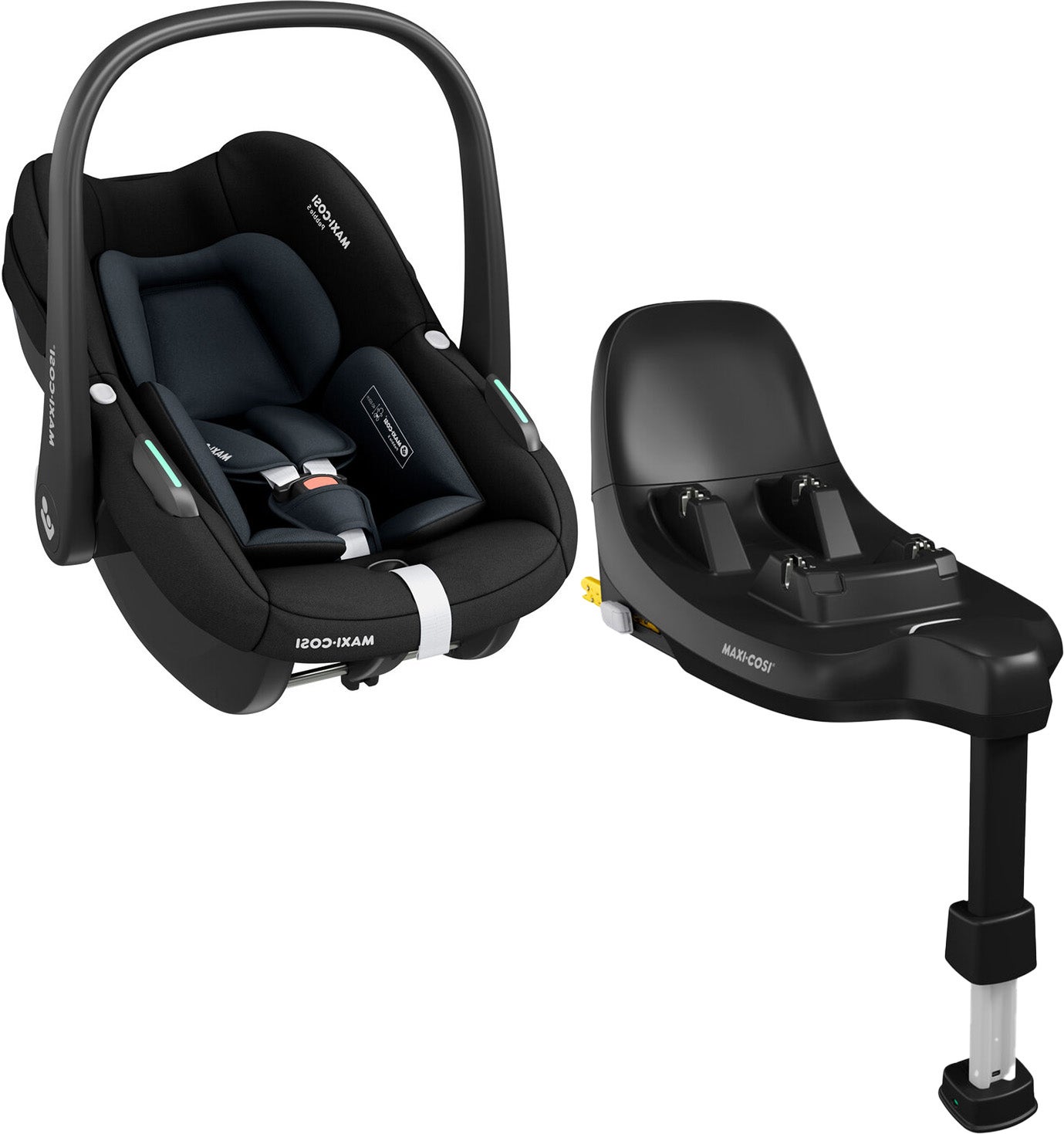 Maxi-Cosi Pebble S Babyschale inkl. FamilyFix S Basis, Tonal Black von Maxi-Cosi