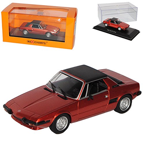 FIAT X1/9 Coupe Bronze Rot 1972-1988 1/43 Minichamps Maxichamps Modell Auto von Maxichamps Minichamps