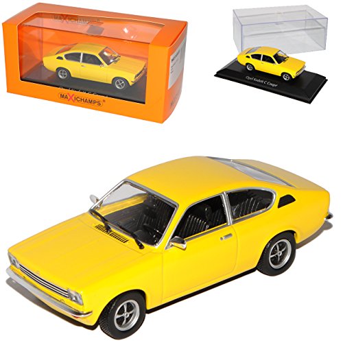 Opel Kadett C Coupe Gelb 1973-1979 1/43 Minichamps Maxichamps Modell Auto von Maxichamps Minichamps