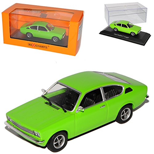 Opel Kadett C Coupe Grün 1973-1979 1/43 Minichamps Maxichamps Modell Auto mit individiuellem Wunschkennzeichen von Maxichamps Minichamps