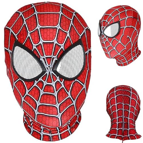 Spinnenmasken für Erwachsene - 3D-Druck Lycra Spinnenmaske für Erwachsene Halloween Kostüm Weihnachten Geburtstag Cosplay Themenparty Requisiten 15+ Jahre von Maxricus