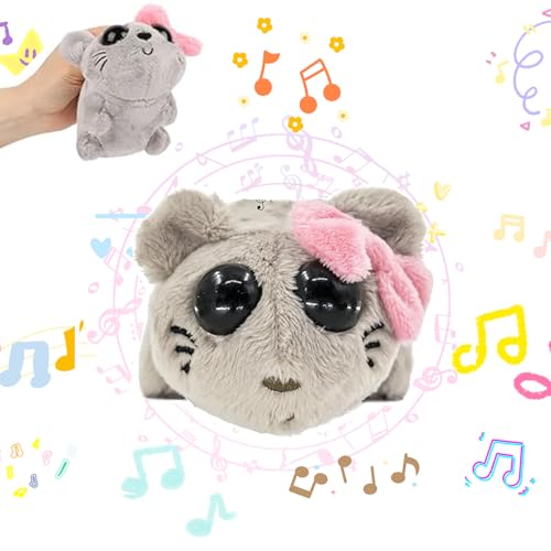 May Huang Sad Hamster Plüschtier, Sad Hamster Meme Plush Toys, Trauriger Hamster Plüsch, ad Hamster mit Eingebautem Geigensound, Kuscheltier Klein Weiches Plüsch Geschenk für Kinder, Familie, Freunde von May Huang