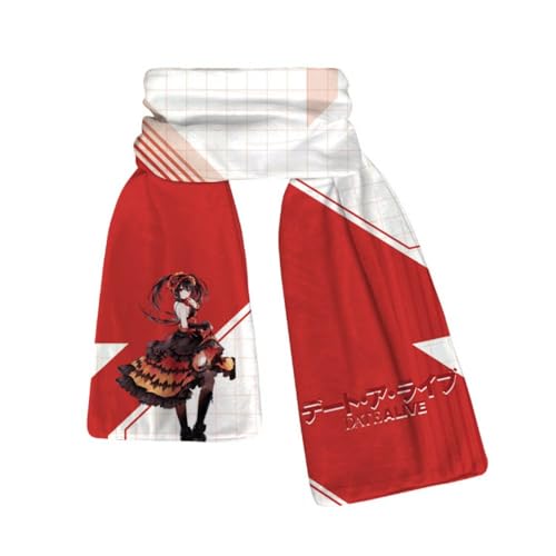 Anime Date A Live Figur Schal, Date A Live Cosplay Shawl Herbst Und Winter Warmes, Weich Und Bequem Hautfreundlich Für Kinder Studenten Unisex, Mehrfarbig (D) von MayDee