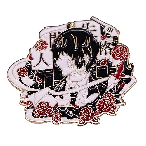 Bungo Stray Dogs Brooches Dazai Fanzine Figur Metall Abzeichen Brosche Cosplay Accessories Für Fan von MayDee