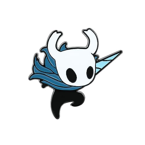 Hollow Knight Anstecknadel, Anime Spiel Peripherie Abzeichen Zubehör, Knight Halloween Dekoration Metall Badge (A) von MayDee