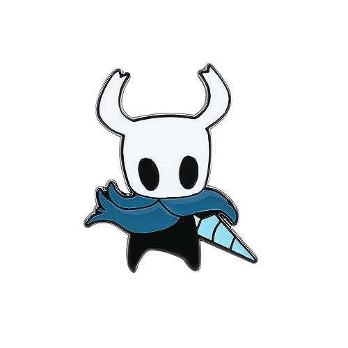 Hollow Knight Anstecknadel, Anime Spiel Peripherie Abzeichen Zubehör, Knight Halloween Dekoration Metall Badge (B) von MayDee