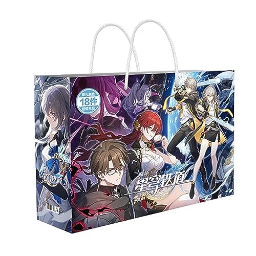 MayDee 18 Stück Honkai Stars Rails Geschenk, Star Rail Anime Game Fanzine Poster Sammlerkarte Broche... Für Fan-Sammlung Dekoration MayDee 18 Stück Honkai Stars Rails Geschenk, Star Rail Anime Game Fanzine Poster Sammlerkarte Broche... Für Fan-Sammlung Dekoration von MayDee