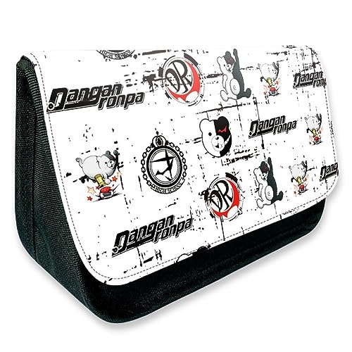 MayDee Danganronpa Anime Peripherie Zipper Flap Federtasche, Full Colour gedruckt Federmäppchen Schulbedarf (E) von MayDee