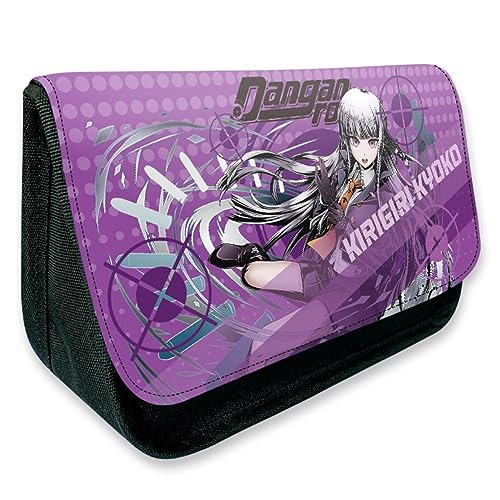 MayDee Danganronpa Anime Peripherie Zipper Flap Federtasche, Full Colour gedruckt Federmäppchen Schulbedarf (F) von MayDee