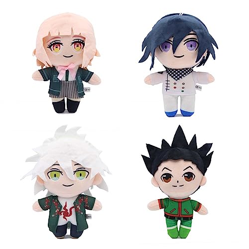 MayDee Danganronpa Plüschtiere Anime Figur Plüsch Puppe 23cm, 4 Danganronpa Plusch Spielzeug Soft Toys Für Kinder Teens Geschenke von MayDee