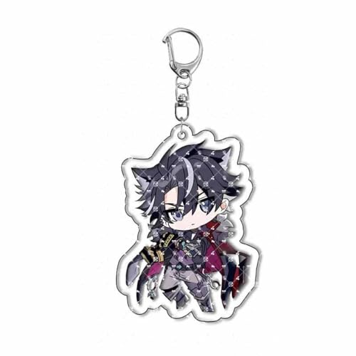 MayDee Genshin Fontaine Acryl Anhänger Furina Wriothesley Chibi Charakter Cosplay Zubehör Für Fans Neuvillette Fan Fiction Keychain (G) von MayDee