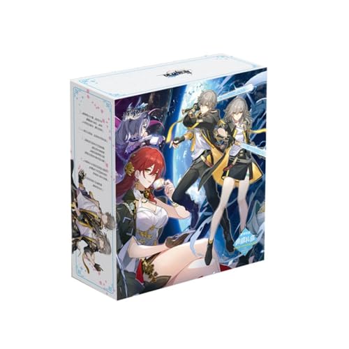 MayDee Honkai Star Rail Game Sammler Geschenk Box DIY Character Stand Anime Glückspackung, Honkai Metal Badge Postkarten Poster Lesezeichen Für Fan-Sammlerstücke von MayDee