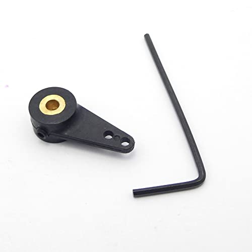 2 STÜCKE Nylon Servo Arm Horn Lenkung Ruderarm Gestänge Ende Spurstange Zugstangenende for 3 mm Welle RC Boot Marine (Size : 2PCS Single arm) von MayNuo