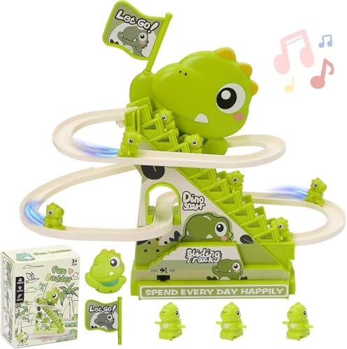 Dinosaurier Rennbahn Spielzeug,Doppelschleifenbahn Rutsche Kaninchen Achterbahn Spielzeug mit Licht und Musik,Kletterspielzeug Lernspielzeug für Jungen und Mädchen ab 3 Jahren Dinosaurier Rennbahn Spielzeug,Doppelschleifenbahn Rutsche Kaninchen Achterbahn Spielzeug mit Licht und Musik,Kletterspielzeug Lernspielzeug für Jungen und Mädchen ab 3 Jahren von Maycoly