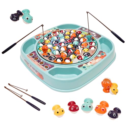 Maycoly Musikspielzeug Angelset Angelspiel Fisch mit Musik,Musikspielzeug Angelset,Kinderspielzeug Pädagogisches Spielzeug Drehende Fisch ab 3 Jahren Maycoly Musikspielzeug Angelset Angelspiel Fisch mit Musik,Musikspielzeug Angelset,Kinderspielzeug Pädagogisches Spielzeug Drehende Fisch ab 3 Jahren von Maycoly