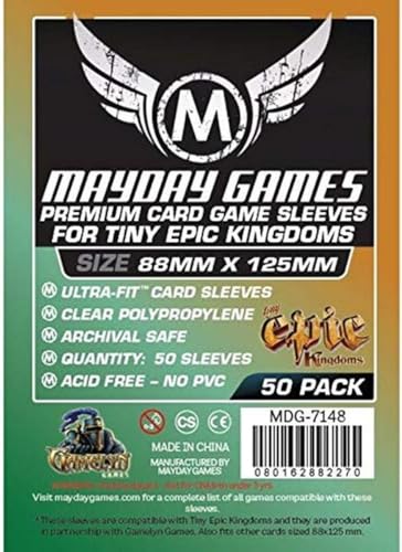 50 Mayday 88 x 125 Tiny Epic Kingdoms Premium Card Sleeves Board Game - Brettspiel Hüllen von Mayday Games