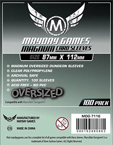 Magnum Oversized Dungeon Sleeves (100) 87 x 112mm - 7116 von Mayday Games