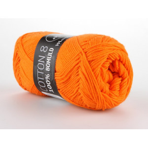 Mayflower Cotton 8/4 Garn Unicolor 1406 Orange von Mayflower