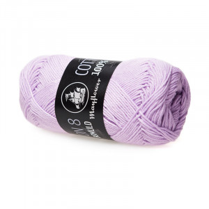 Mayflower Cotton 8/4 Garn Unicolor 1452 Pastellviolett von Mayflower