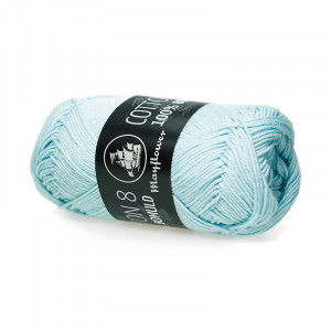 Mayflower Cotton 8/4 Garn Unicolor 1455 Eisblau von Mayflower