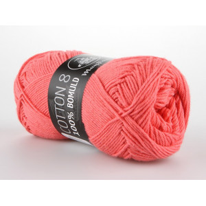 Mayflower Cotton 8/4 Garn Unicolor 1460 Coral von Mayflower