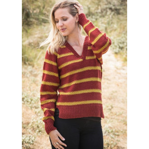 Mayflower Pullover mit Streifen und V-Ausschnitt - Strickmuster mit Ki - Large von Mayflower