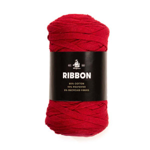 Mayflower Ribbon Textilgarn Unicolor 116 Rot von Mayflower