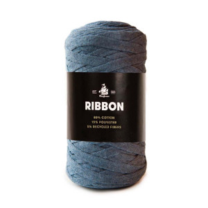 Mayflower Ribbon Textilgarn Unicolor 127 Denim Blau von Mayflower