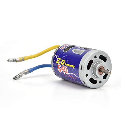 540-Bürstenmotor, 45-A-ESC-Set-Kit RC Truggy, Kompatibel mit Nicht-induktivem Bürstenlosem Motor, Maßstab 1:10, Wiederaufladbare 7,2-V-, 7,4-V- und 11,1-V-Akkus (Orange) von Mayueri