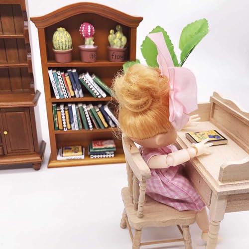 Bücherregal aus Holz, Heimdekoration die Puppenhaus-Miniaturkollektion von Mayueri