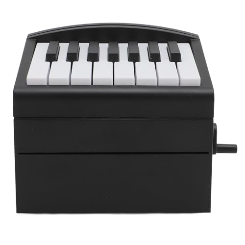 Klavierkalender, über USB Wiederaufladbar, Spielbares Klavier, Wöchentliche Musikstunden Musikbegeisterte, Metall, 13 X 9 X 8,7 cm (Schwarz) von Mayueri