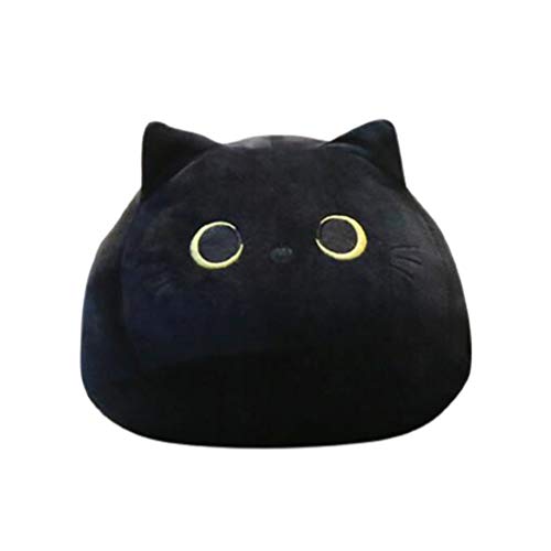 Mayueri Schwarze Katze Plüschtier Cartoon Katzenkissen Gefülltes Kissen Valentinstag Geburtstagsgeschenk 29 * 21cm 32 * 28cm (Schwarz #47) von Mayueri