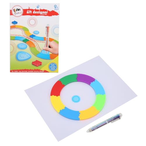 Spiral-Zeichenlineal, Zeichenwerkzeug, Schreibwaren-Set, Helle Farben, Erregen die Aufmerksamkeit von Kindern über 8 Jahren, Kunststoffmaterial von Mayueri