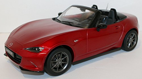 Mazda MX5, rot, 2015, Modellauto, Fertigmodell, Triple 9 Collection 1:18 von Mazda