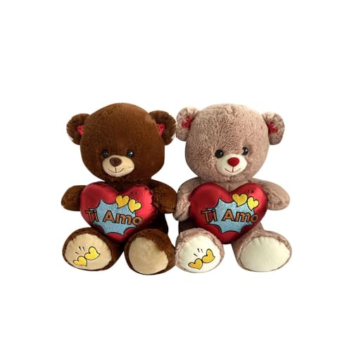 Mazzeo Giocattoli Plüschtier Teddybär mit Herz, mehrfarbig, 30 cm von Mazzeo Giocattoli