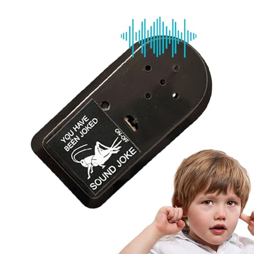 Crickett Noise Maker Pranks – Unsichtbares nerviges Sound-Gadget, batteriebetriebener Geräuschmacher | Stuff Kids Witze lustige Gags, kleine Streiche Geräte für Freunde, Familie, Heimbüro, 8,3 x 4,3 x von Mbiyhgta